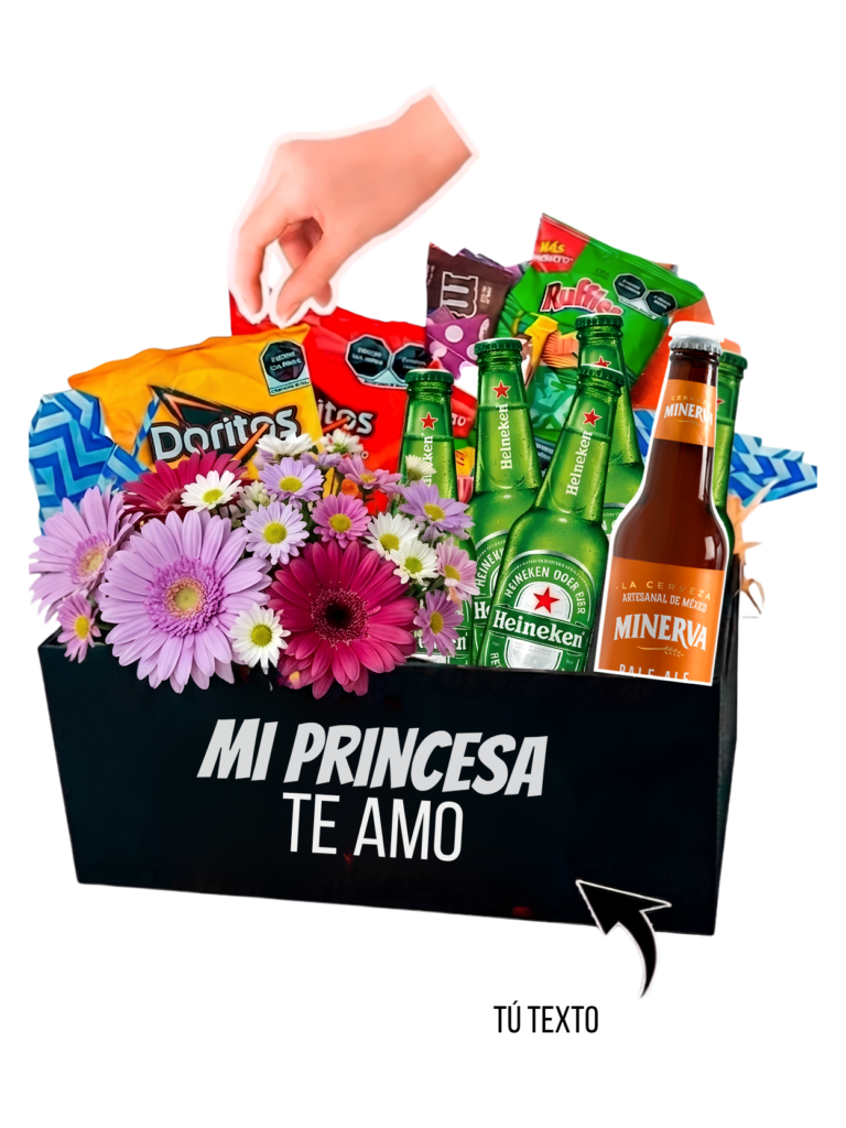Cajón Con Flores Personalizadas