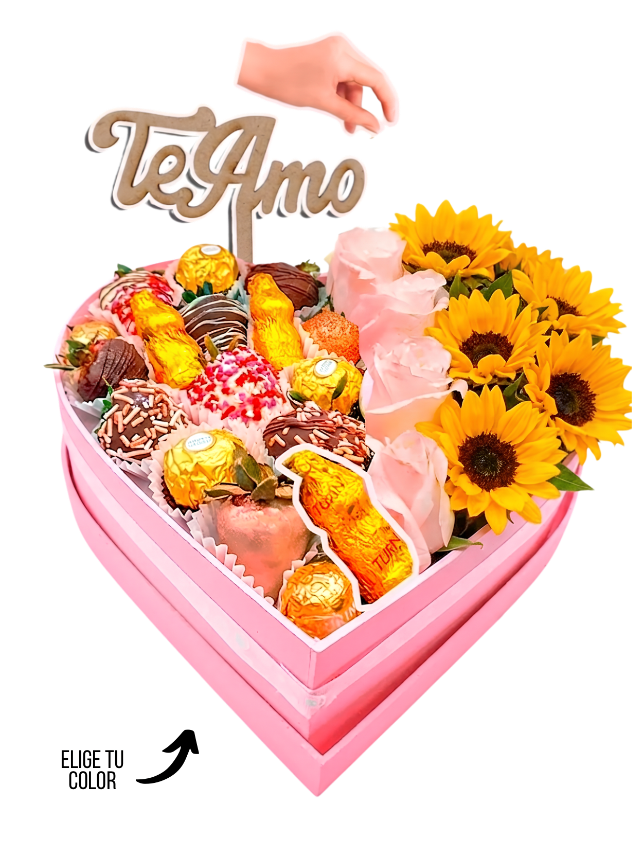Arreglo de Flores En Caja Corazón