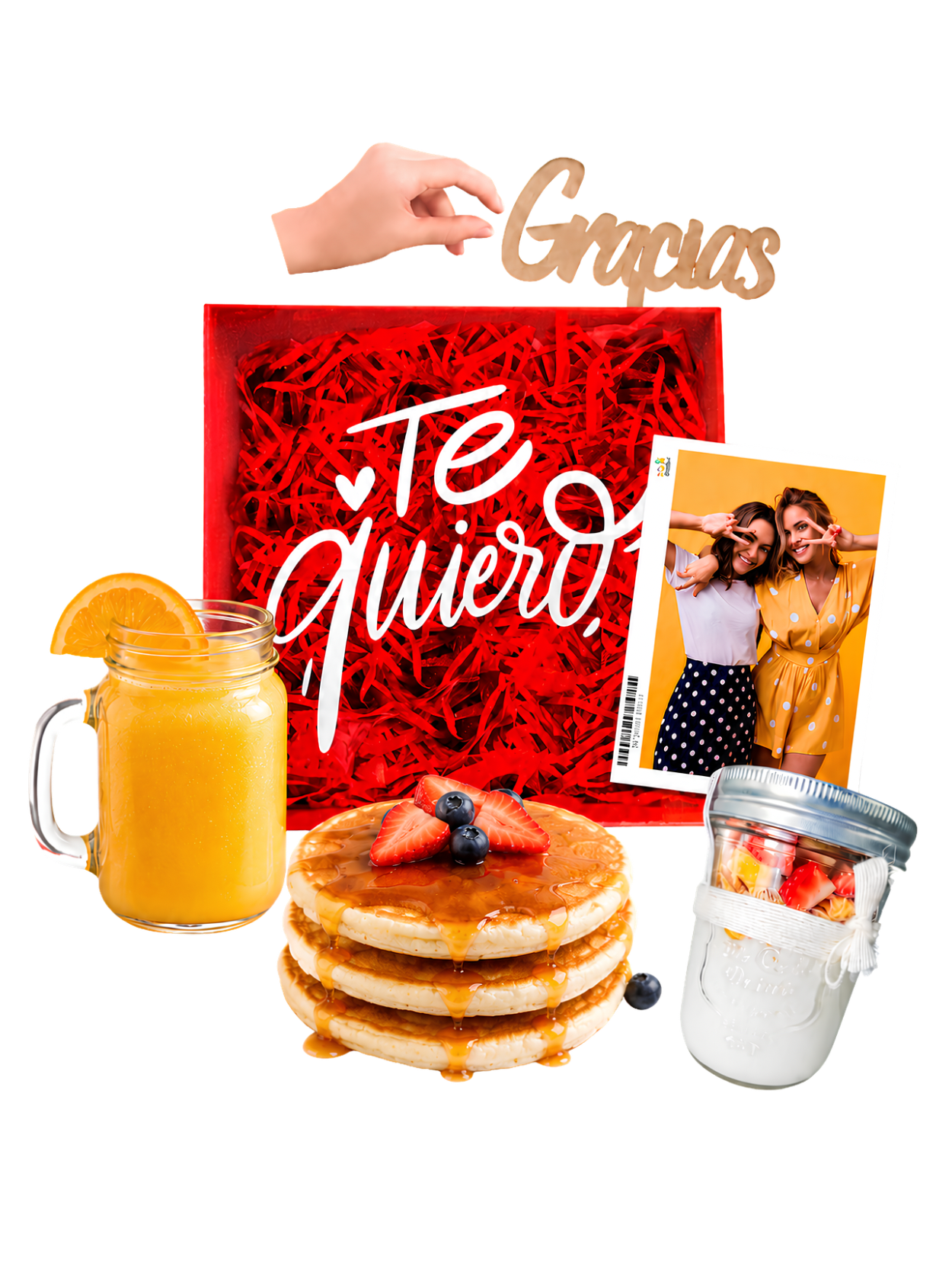Cajita Transparente con Desayuno En CDMX