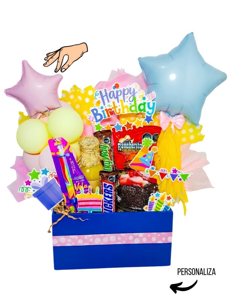 Caja Regalo Sorpresa con Pastel mini
