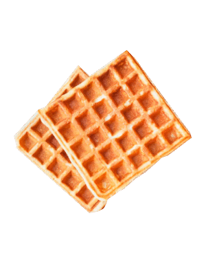 Waffles 3 piezas